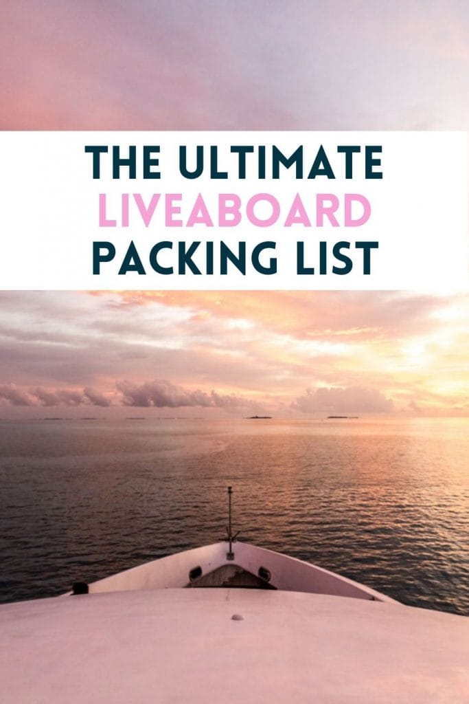 Pin for Liveaboard Packing List