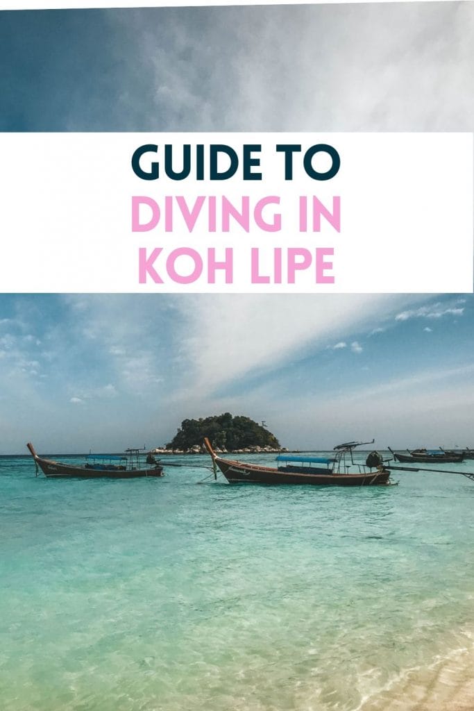 pin for diving in Koh lipe