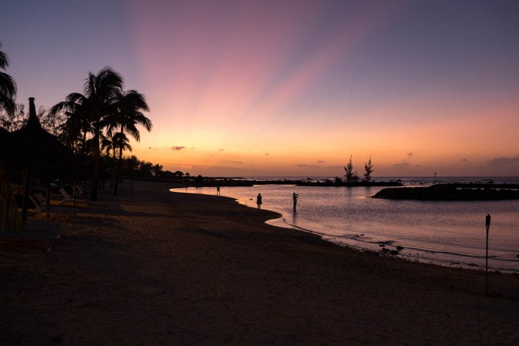Sunset in Mauritius