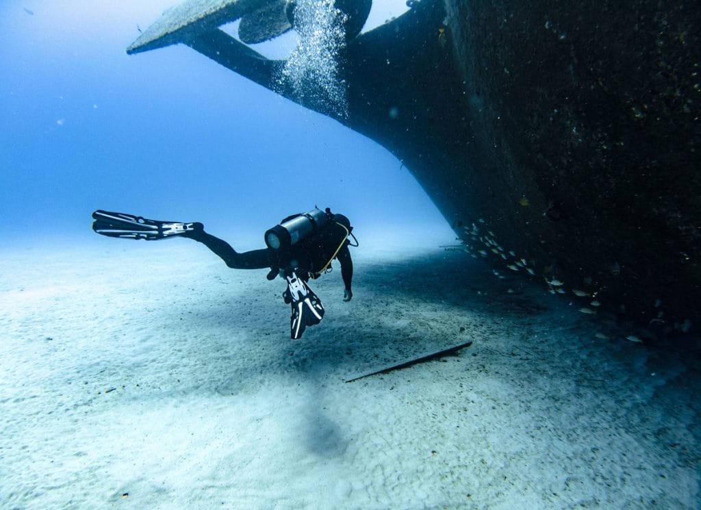 Catamawar Wreck in Mauritius