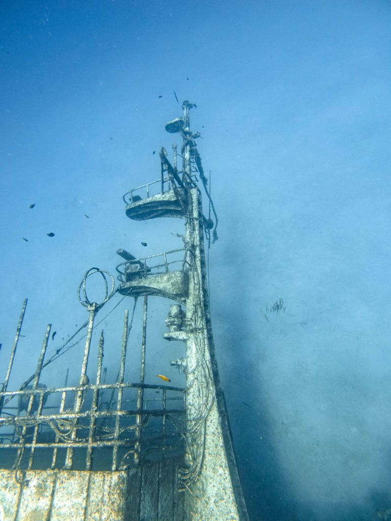 Catamawar Wreck in Mauritius