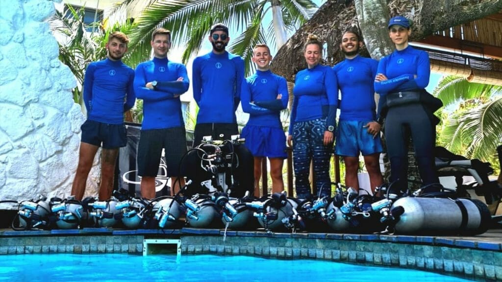 technical divers at Crystal Divers Mauritius