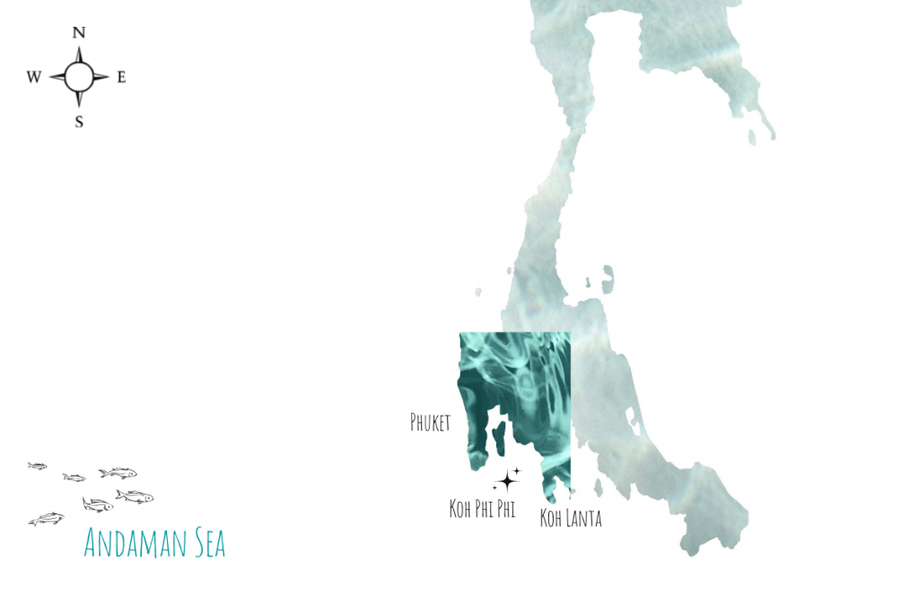 dive map for koh lanta