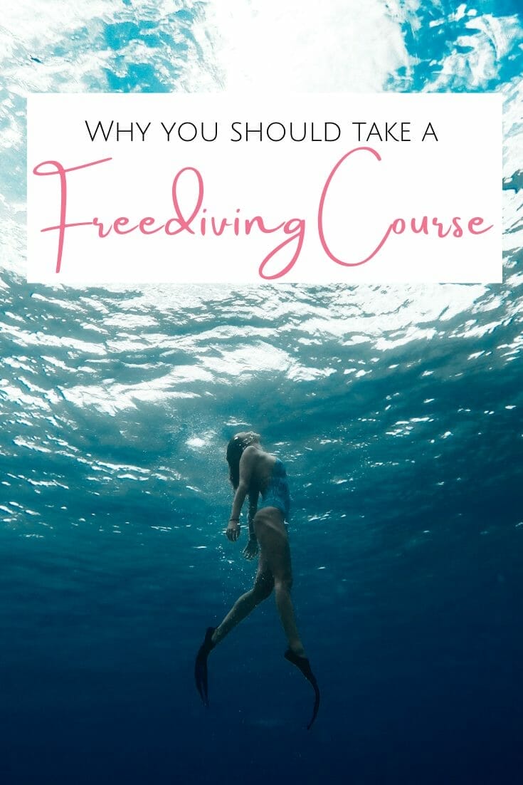 Pin for freediving course