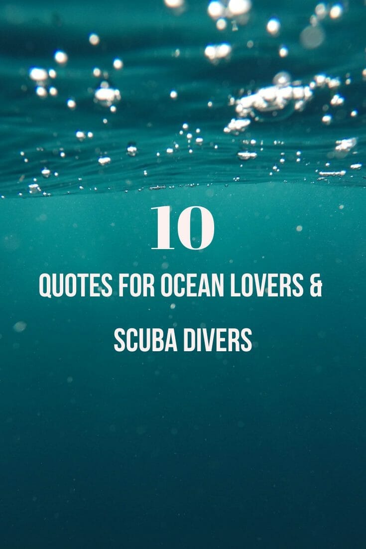 Pin for scuba diving quotes