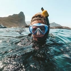 Annika Ziehen snorkeling with seals