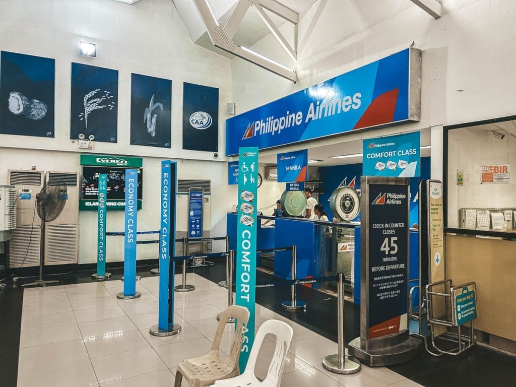 Philippine Airlines check-in counter